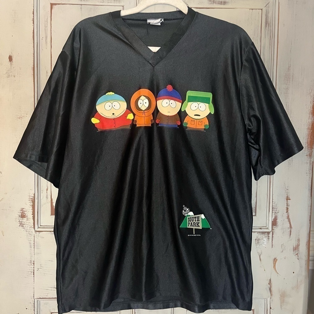 South Park Comedy Central 90’s Stanley Desantis black jersey L